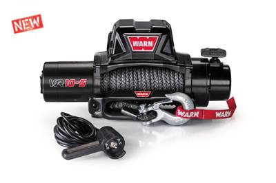 Warn Vehicle Mounted Vehicle Recovery Winch 12 Volt 10000 LB Cap 90 Ft Synthetic Rope 96815