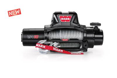 Warn Vehicle Mounted Vehicle Recovery Winch 12 Volt 10000 LB Cap 94 Ft Wire Rope 96810