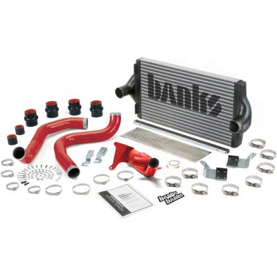Forced Induction - Intercoolers - Banks Power - Intercooler Upgrade, Includes Boost Tubes (red powder-coated) for 1999.5 Ford F250/F350 7.3L Power Stroke