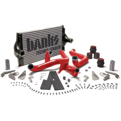 Forced Induction - Intercoolers - Banks Power - Intercooler Upgrade, Includes Boost Tubes (red powder-coated) for 1994-1997 Ford F250/F350 7.3L Power Stroke