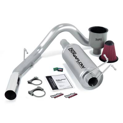Stinger Bundle Power System W/AutoMind chip Single Exit Exhaust Chrome Tip 99-04 Ford 6.8L Extended/Crew Cab Banks Power