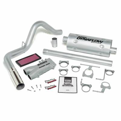 Stinger Bundle Power System W/Single Exit Exhaust Chrome Tip 93-97 Ford 460 Standard Cab Automatic Transmission Banks Power