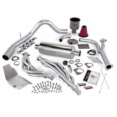 PowerPack Bundle Complete Power System W/Single Exit Exhaust Chrome Tip 99-04 Ford 6.8L Truck No EGR Banks Power