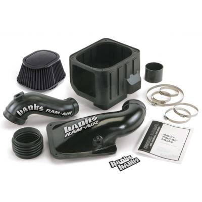 Ram-Air Cold-Air Intake System Dry Filter 01-04 Chevy/GMC 6.6L LB7 Banks Power