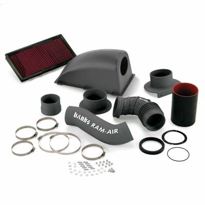 Ram-Air Cold-Air Intake System Oiled Filter 01-10 GM 8.1L W-Series Motorhome Banks Power