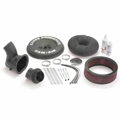 Ram-Air Cold-Air Intake System Oiled Filter 95 GM 454 Motorhome EFI (Electronic Fuel Injection) Banks Power