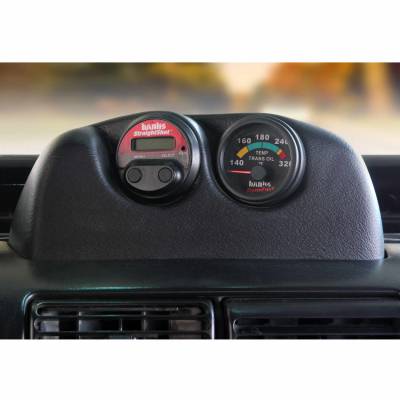 Banks Power - Dash Mount Gauge Pod 2 Gauge 1996-2007 Jeep Wrangler TJ Black Banks Power - Image 3