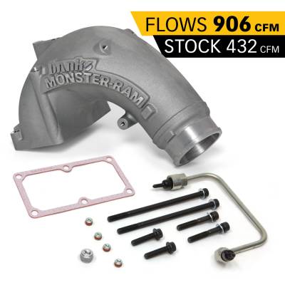 Air Intake Systems - Air Intake Accessories - Banks Power - Monster-Ram Intake Elbow Kit W/Fuel Line 3.5 Inch Natural 07.5-18 Dodge/Ram 2500/3500 6.7L Banks Power