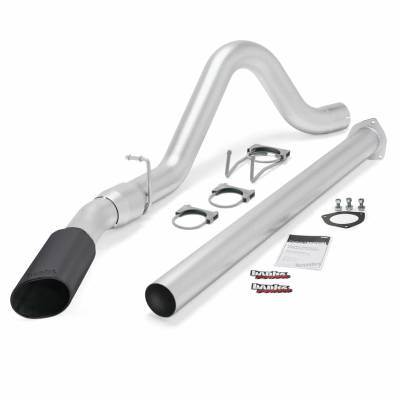 Monster Exhaust System Single Exit Black Tip 15-16 F250/F350/450 CCSB-CCLB Banks Power