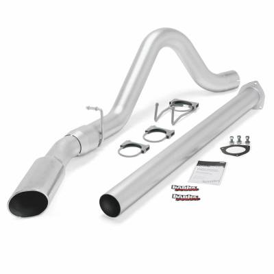 Monster Exhaust System Single Exit Chrome Tip 11-14 Ford 6.7L F250/F350/450 CCSB-CCLB Banks Power