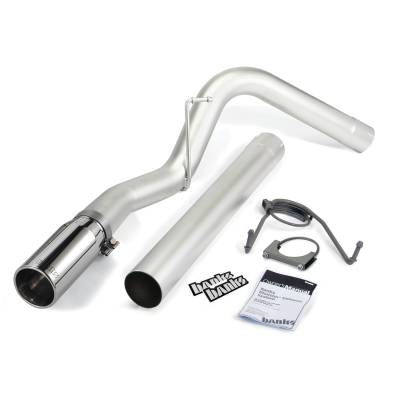 Monster Exhaust System Single Exit Chrome Tip 14-18 Ram 6.7L CCSB Banks Power