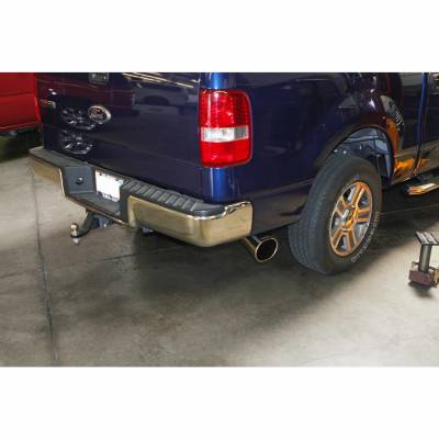 Banks Power - Monster Exhaust System Single Exit Chrome Ob Round Tip 06-08 Ford F-150/Lincoln CCMB Banks Power - Image 2