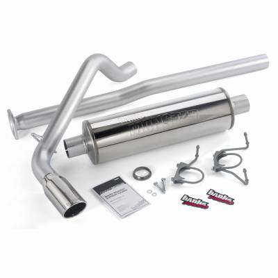 Monster Exhaust System Single Exit Chrome Tip 13-14 Toyota Tacoma 4.0L ECLB-DCLB Banks Power
