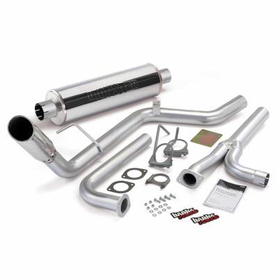 Monster Exhaust System Single Exit Chrome Tip 04-19 Nissan 4.0L Frontier All Cab/Beds Banks Power