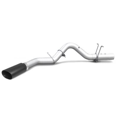 Banks Power - Monster Exhaust System 4-inch Single Exit Black Tip 17-18 Chevy 6.6L L5P from Banks Power - Image 1