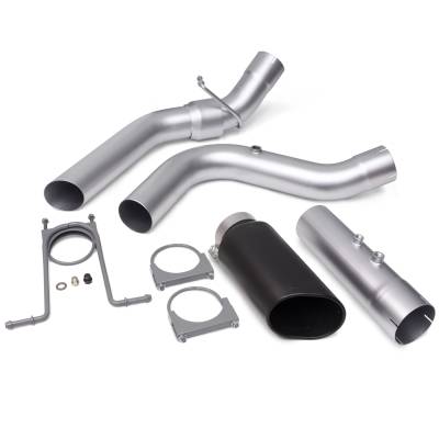 Banks Power - Monster Exhaust System 4-inch Single Exit Black Tip 17-18 Chevy 6.6L L5P from Banks Power - Image 2