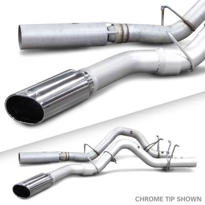 Banks Power - Monster Exhaust System 4-inch Single Exit Black Tip 17-18 Chevy 6.6L L5P from Banks Power - Image 4