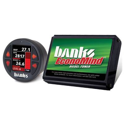 Ignition - Ignition Modules - Banks Power - Economind Diesel Tuner (PowerPack calibration) with Banks iDash 1.8 Super Gauge for use with 2006-2007 Dodge 5.9L Banks Power