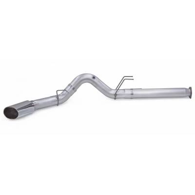 Monster Exhaust System 5-inch Single Exit Chrome Tip 2017-Present Ford F250/F350/F450 6.7L Banks Power