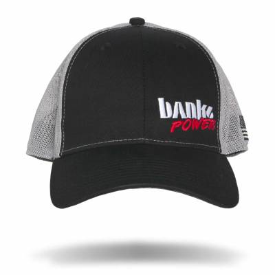Banks Power - Power Hat Twill/Mesh Black/Gray/WhiteRed Curved Bill Flexible Fit Banks Power - Image 2