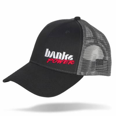 Banks Power - Power Hat Twill/Mesh Black/Gray/WhiteRed Curved Bill Snap Backstrap Banks Power - Image 1