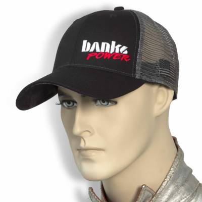 Banks Power - Power Hat Twill/Mesh Black/Gray/WhiteRed Curved Bill Snap Backstrap Banks Power - Image 4