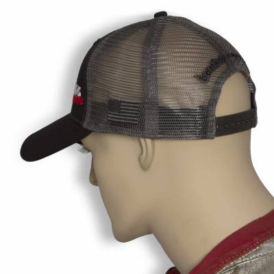 Banks Power - Power Hat Twill/Mesh Black/Gray/WhiteRed Curved Bill Snap Backstrap Banks Power - Image 5