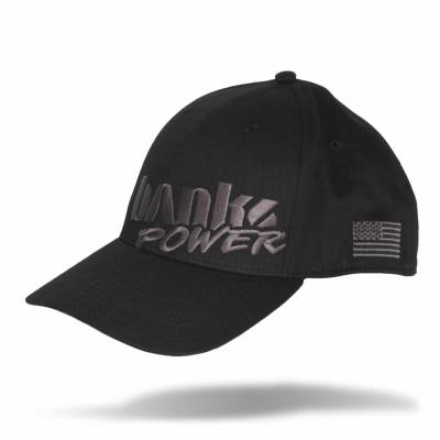 Power Hat Premium Fitted Black/Gray Curved Bill Flexible Fit Banks Power