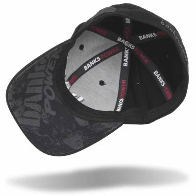 Banks Power - Power Hat Premium Fitted Black/Gray Curved Bill Flexible Fit Banks Power - Image 3