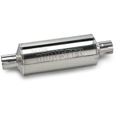Stainless Steel Exhaust Muffler 3 Inch Inlet and Outlet Chevy Ford Nissan Gas Truck Banks Power