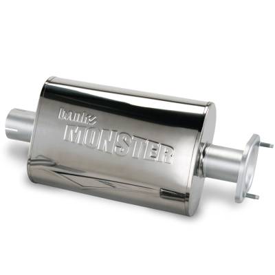 Exhaust - Mufflers & Resonators - Banks Power - Stainless Steel Exhaust Muffler 2.5 Inch Inlet and Outlet W/adapter 00-03 Jeep 4.0L Banks Power