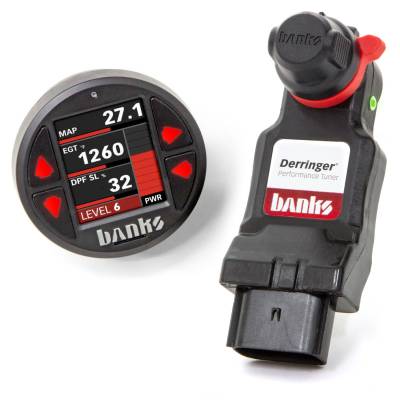 Programmers, Tuners & Chips - Tuners - Banks Power - Derringer Tuner (Gen2) with ActiveSafety and iDash 1.8 Super Gauge 2017-19 Chevy/GMC 2500/3500 6.6L L5P Banks Power