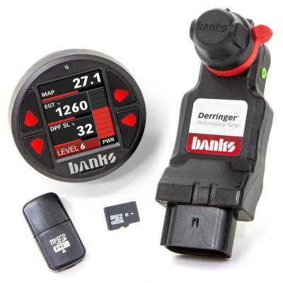 Programmers, Tuners & Chips - Tuners - Banks Power - Derringer Tuner with iDash 1.8 DataMonster with ActiveSafety 17-19 Ford 6.7 Banks Power