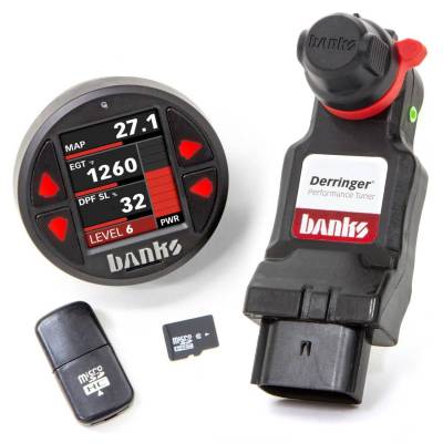 Programmers, Tuners & Chips - Tuners - Banks Power - Derringer Tuner w/DataMonster with ActiveSafety includes Banks iDash 1.8 DataMonster for 20+ Chevy/GMC 2500/3500 6.6L Duramax L5P Banks Power